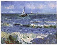 la mer pres de Saintes-Marie juin 1888